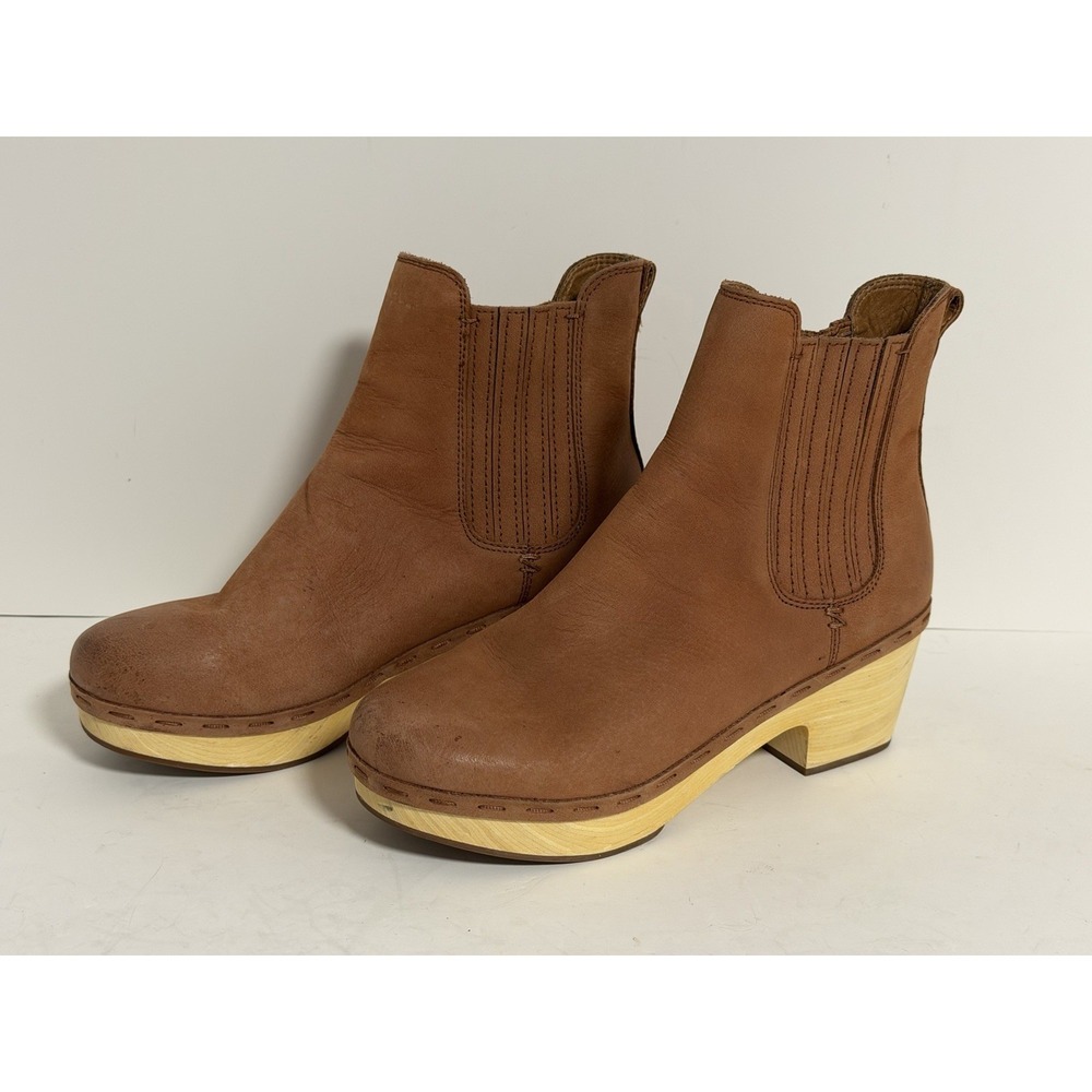 Frye & Co. Odessa Chelsea boots, Brown Leather, Womens Size 9